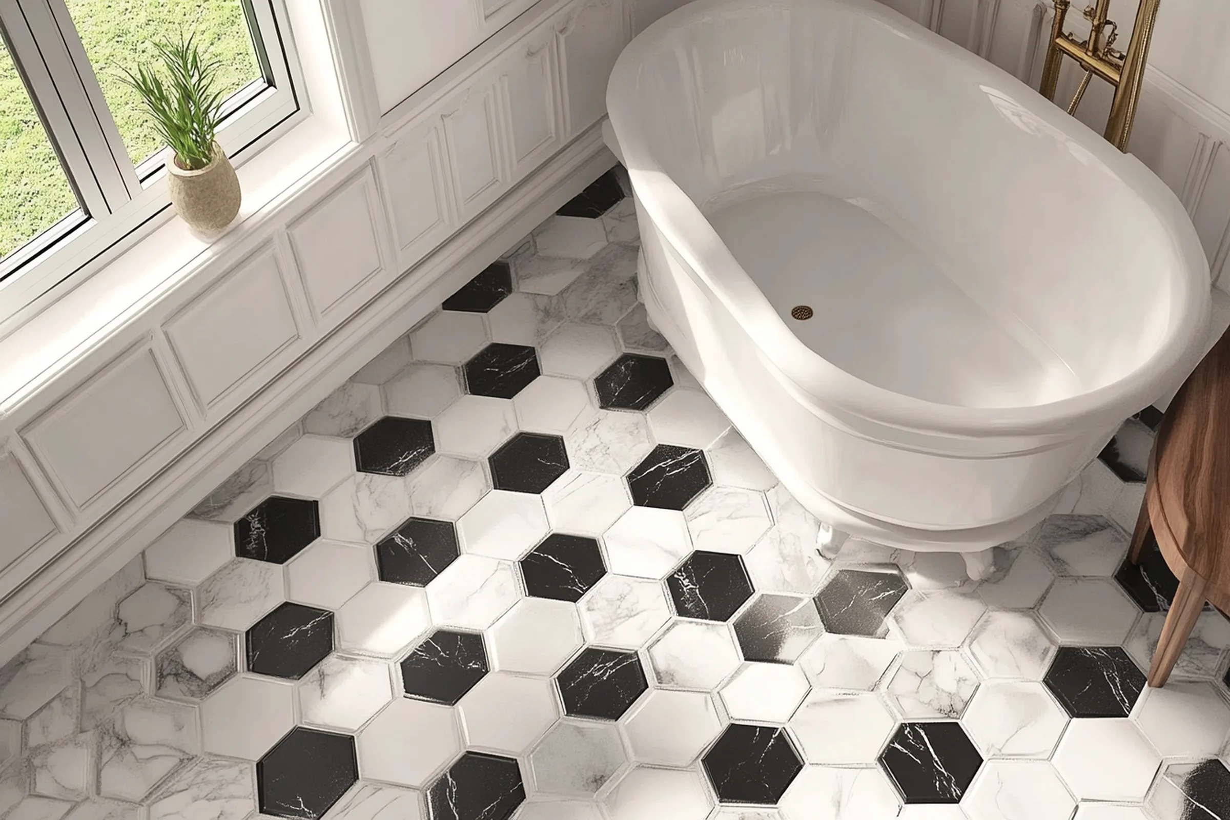 Contemporary white tones create visual texture