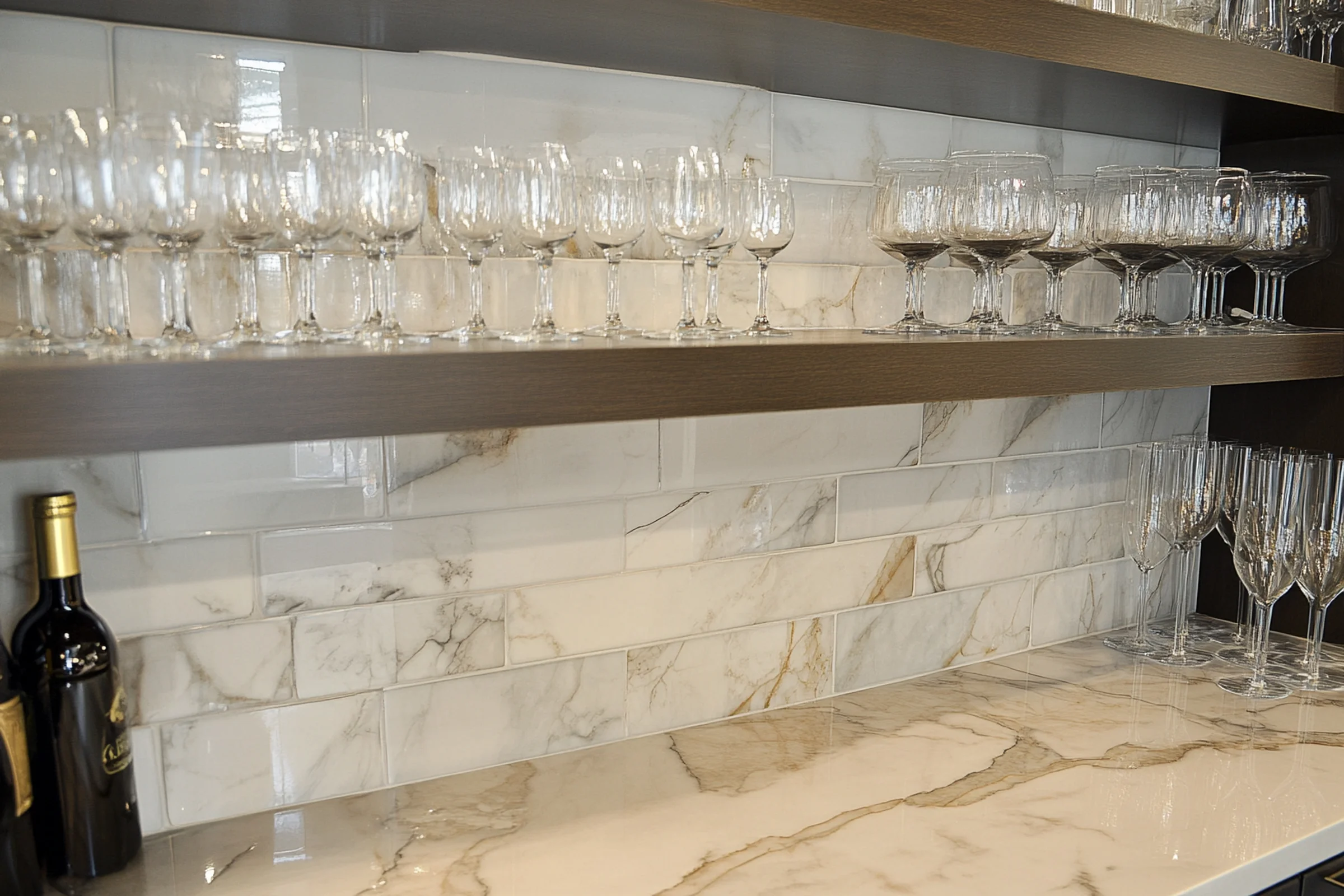 Stacked stone adds rustic charm and texture