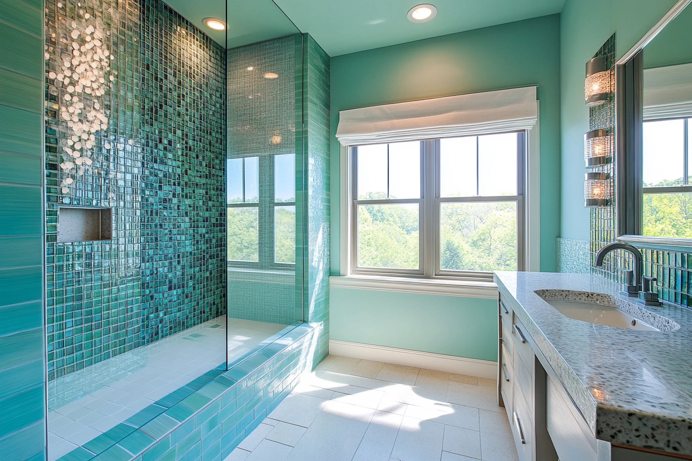 Water-resistant and slip-friendly options for wet areas