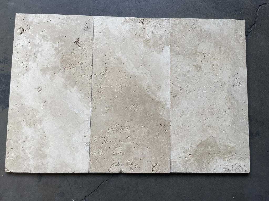 Ivory Tumbled 12x24 Rectangular Travertine Tile