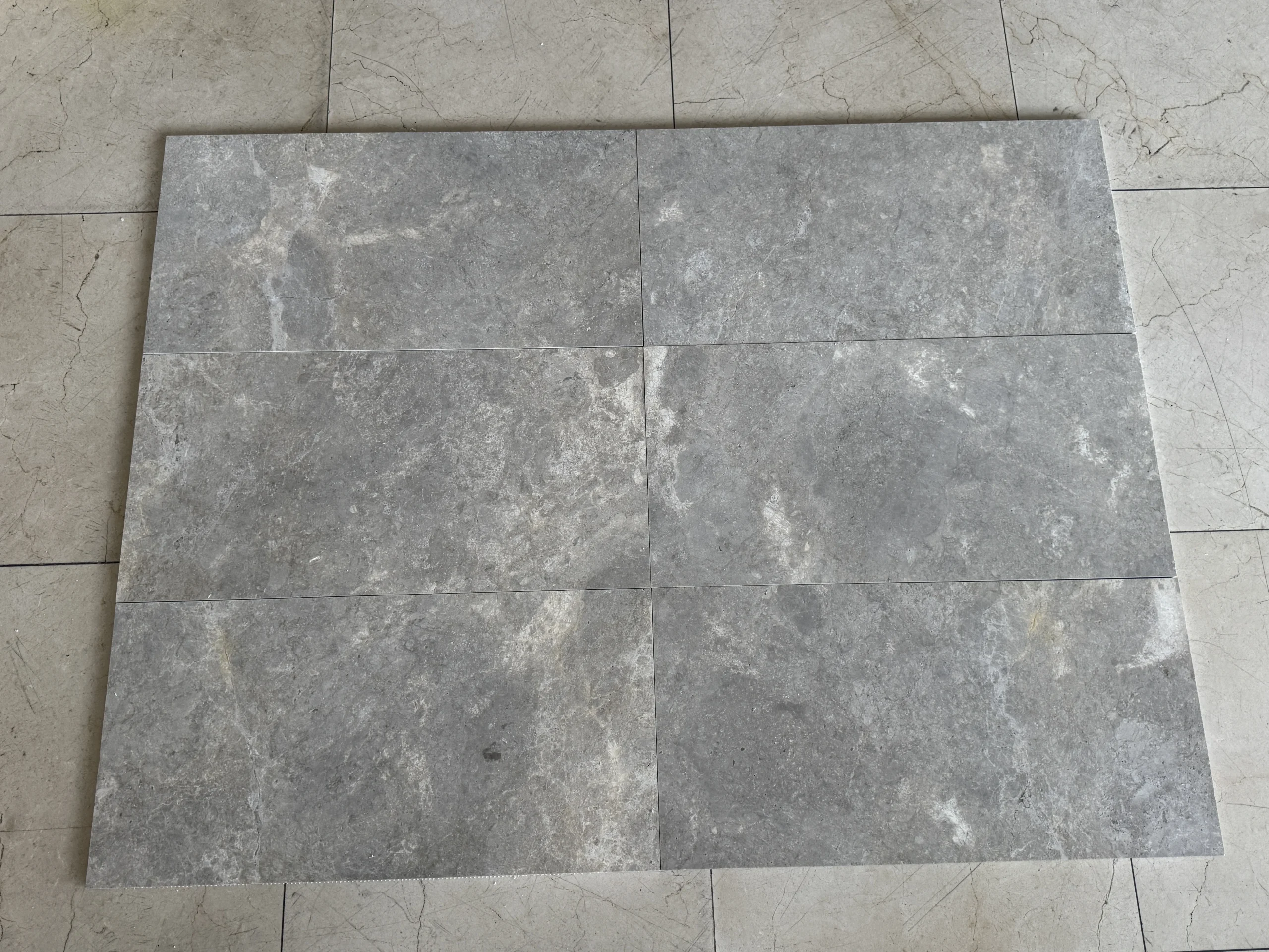 Valensa (Tundra) Gray Polished 12x24 Marble Tile