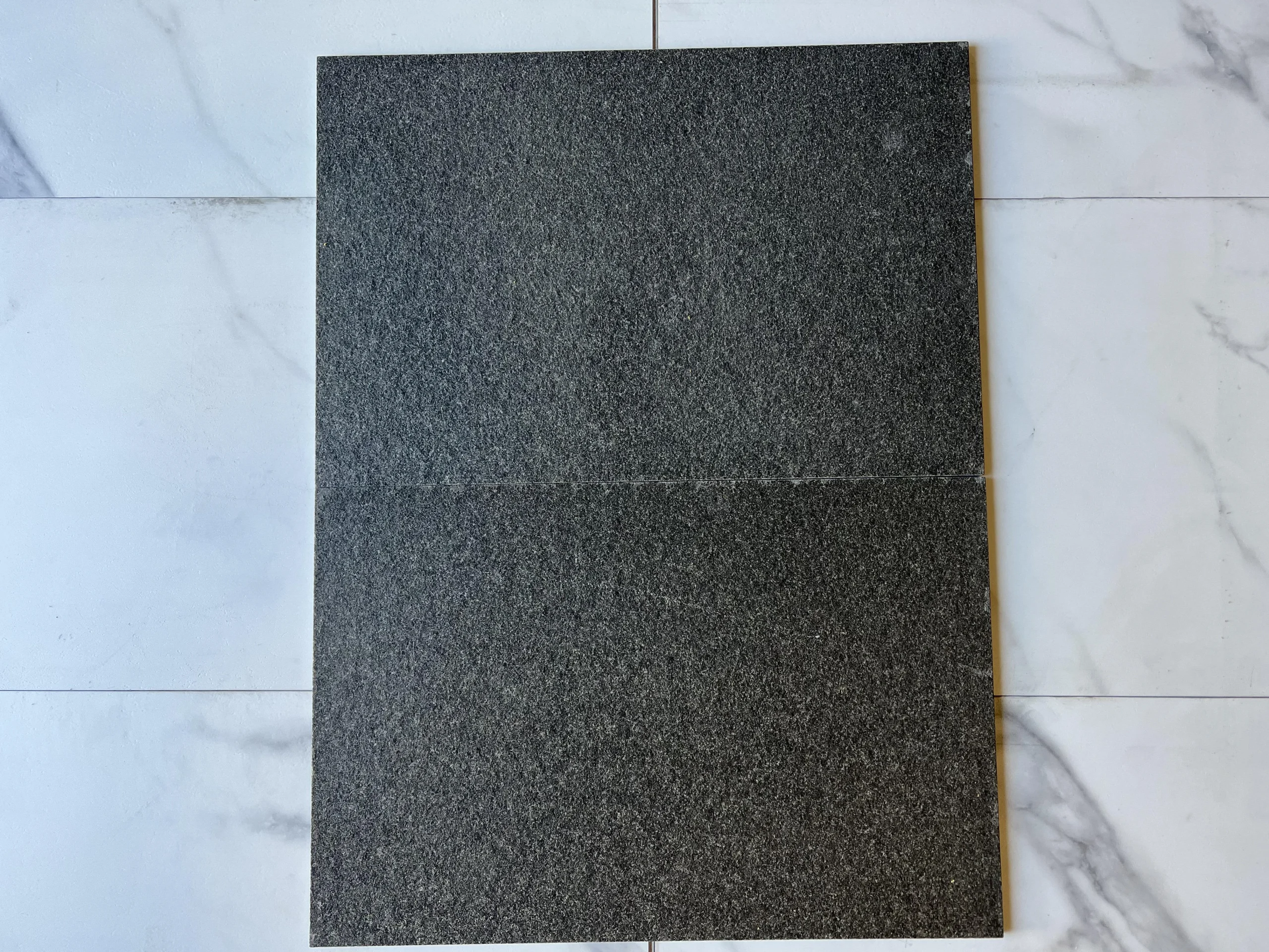Black Basalt Flamed 16x24 Rectangle Basalt Tile