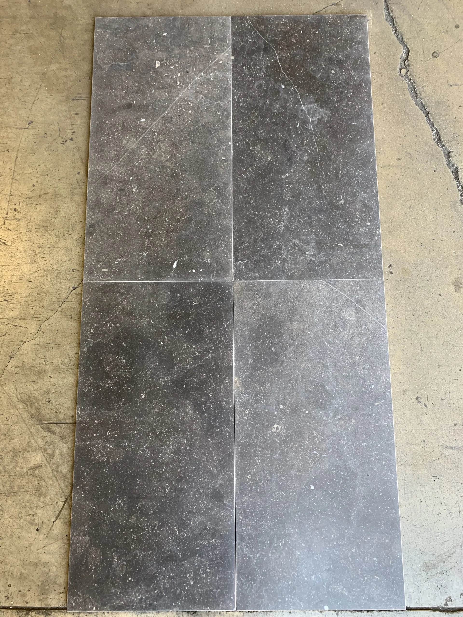 Belgian Blue (Petit Granit) Honed 12x24 Rectangle Limestone Tile