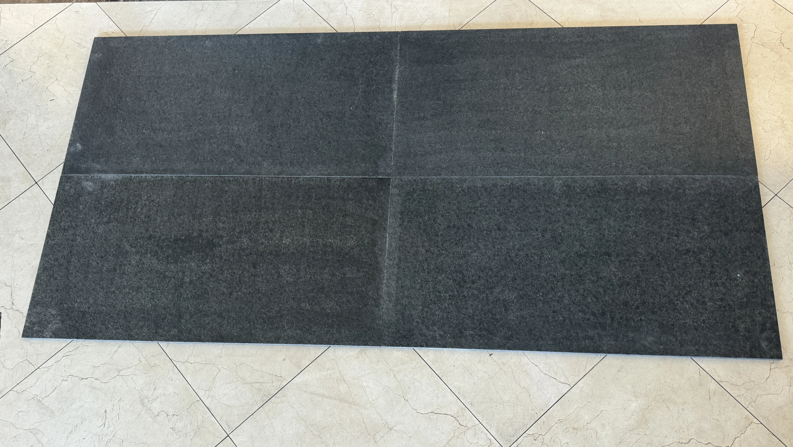 Black Basalt Flamed 18x36 Basalt Stone Tile