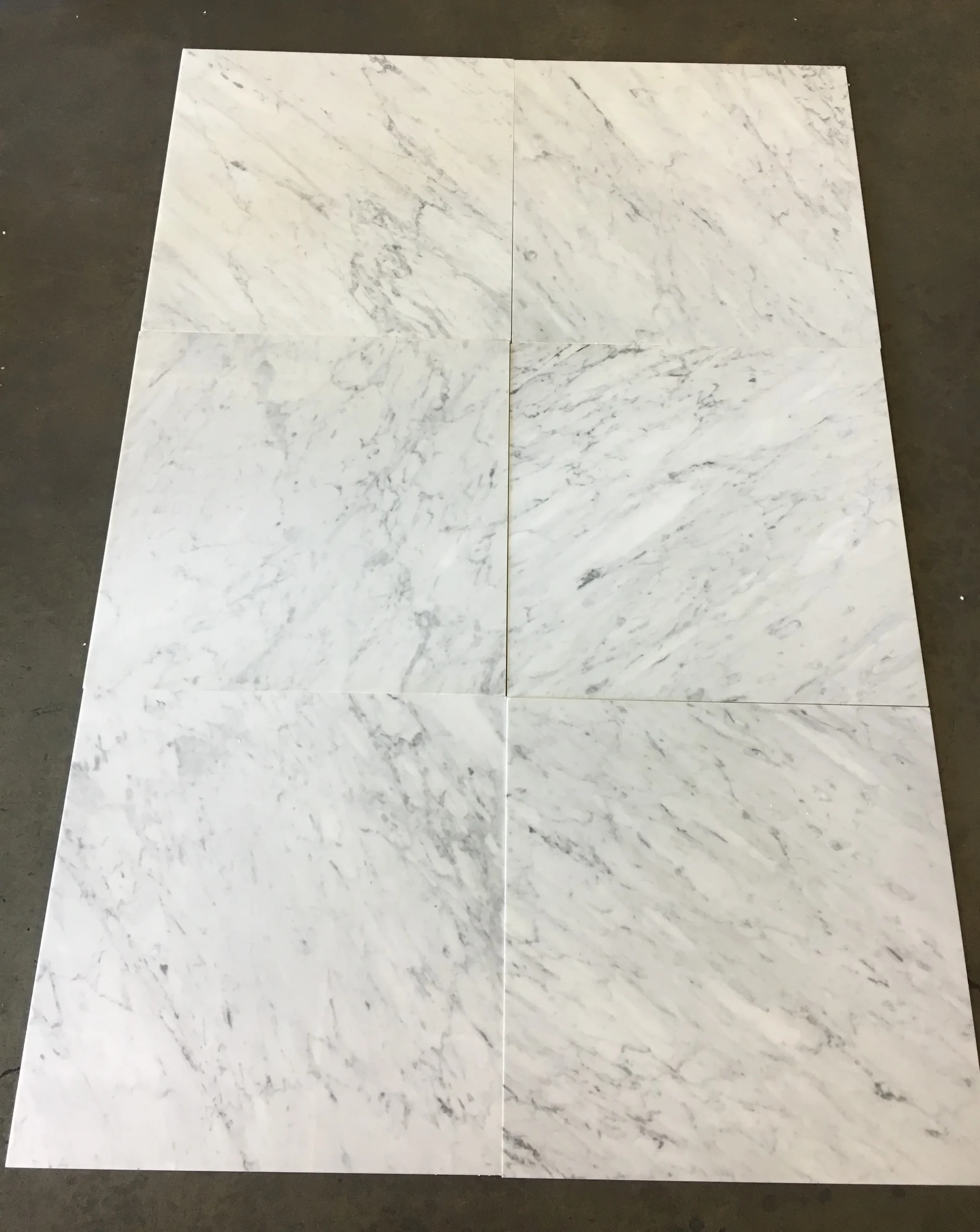Carrara White Honed 24x24 Marble Tile