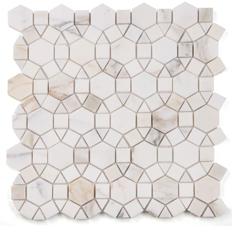 Aether Calacatta 1x2 Polished Marble Mosaic