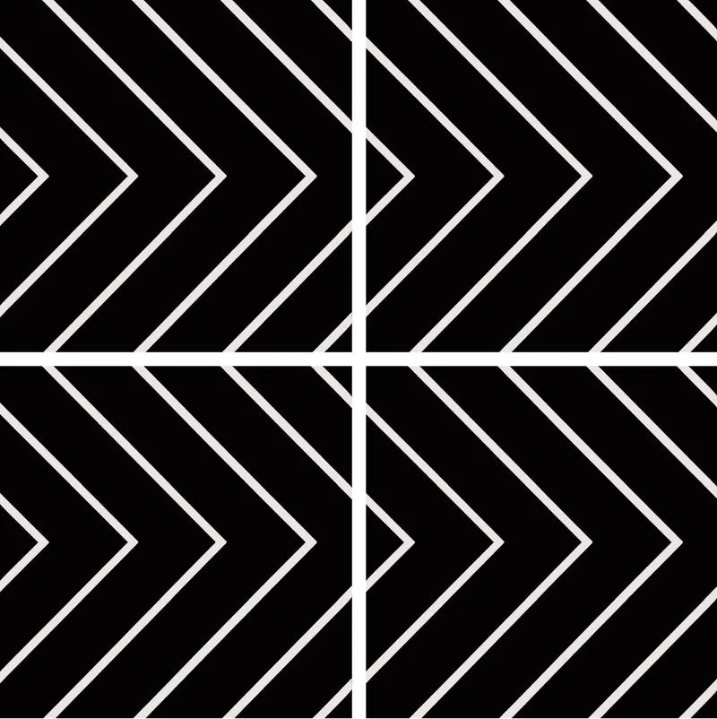 Affinity Series Studio Black 8x8 Glazed Matte Porcelain Tile