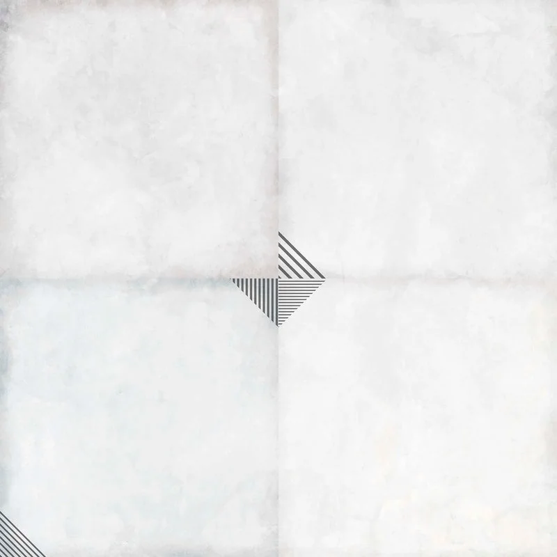 Alkimia 10x10 Matte Deco Porcelain Blanco Wall & Floor Tile