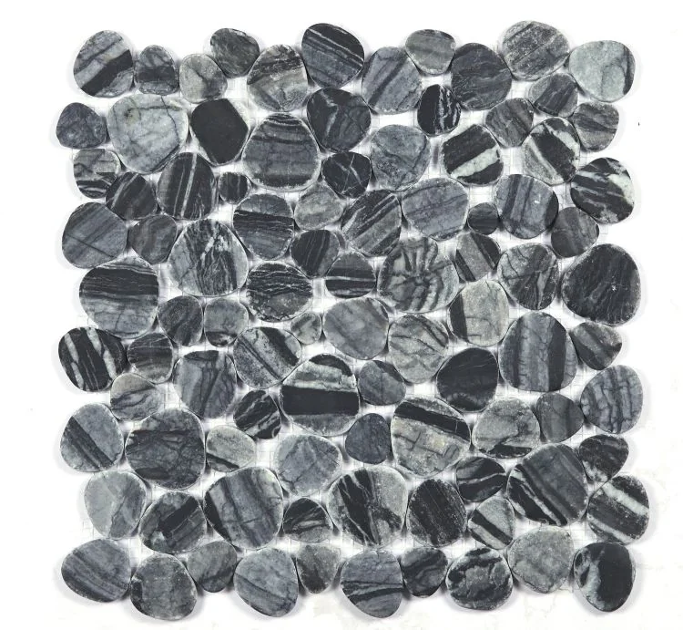 Aphrodite Dark Grain 2x2 Marble Mosaic