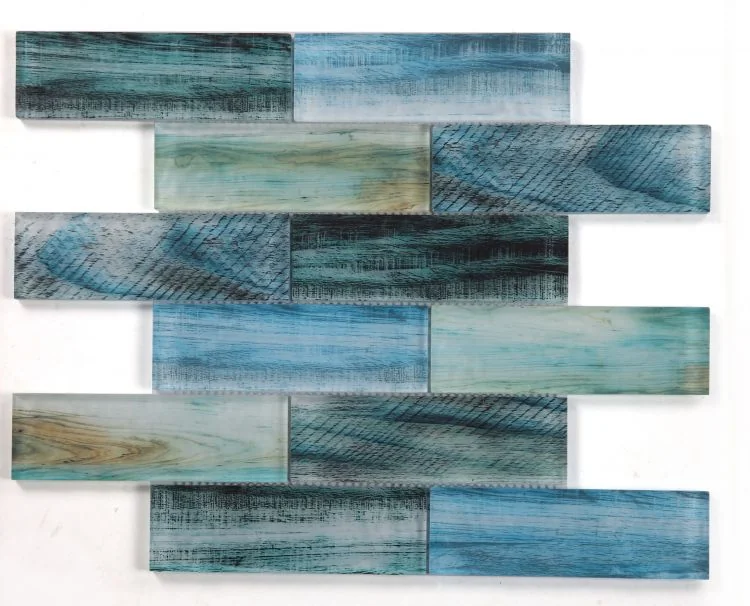 Art Wood Forest 11.75x11.75 Glass Mosaic