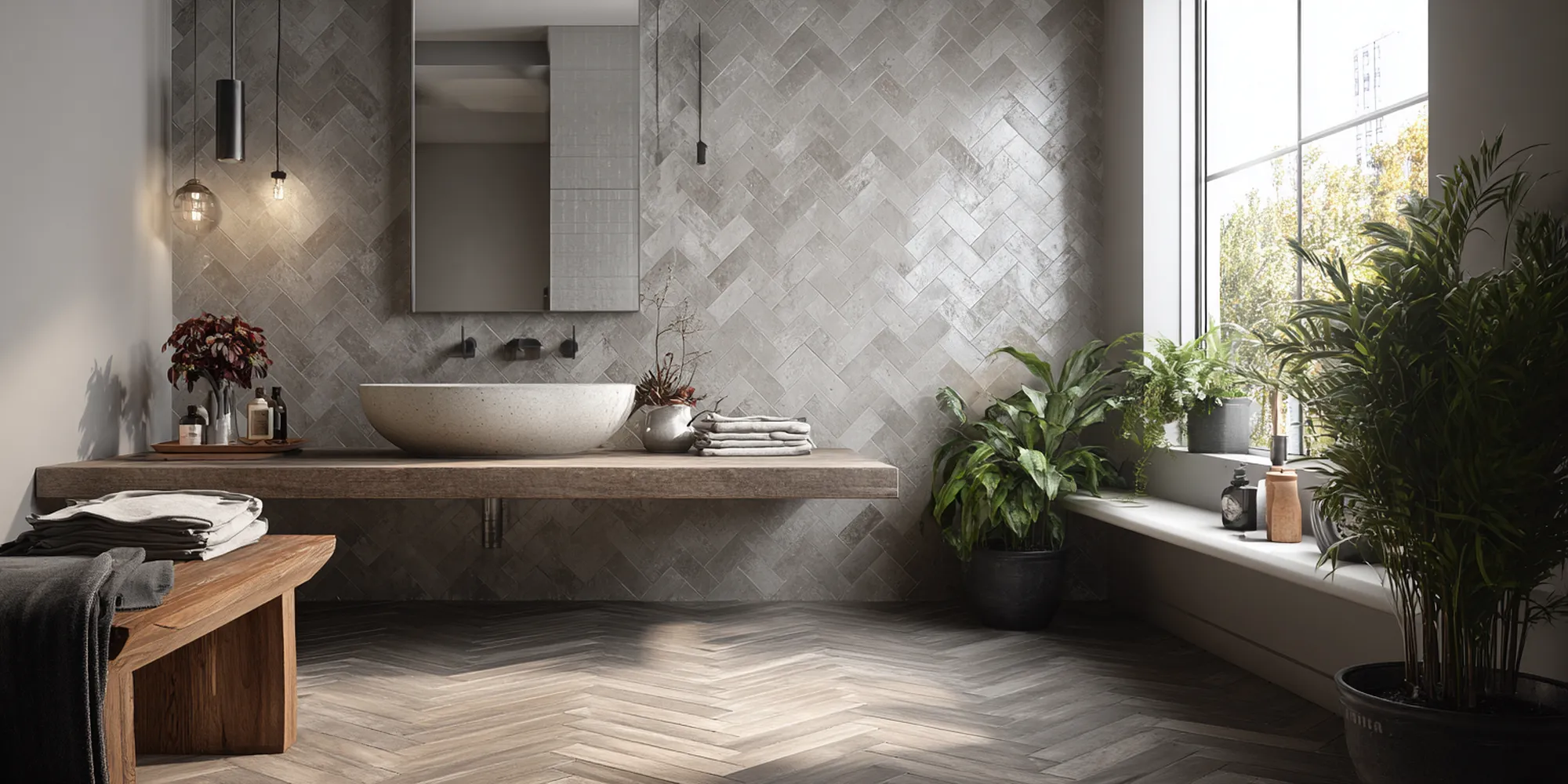 Glass mosaics add a pop of color to backsplashes.