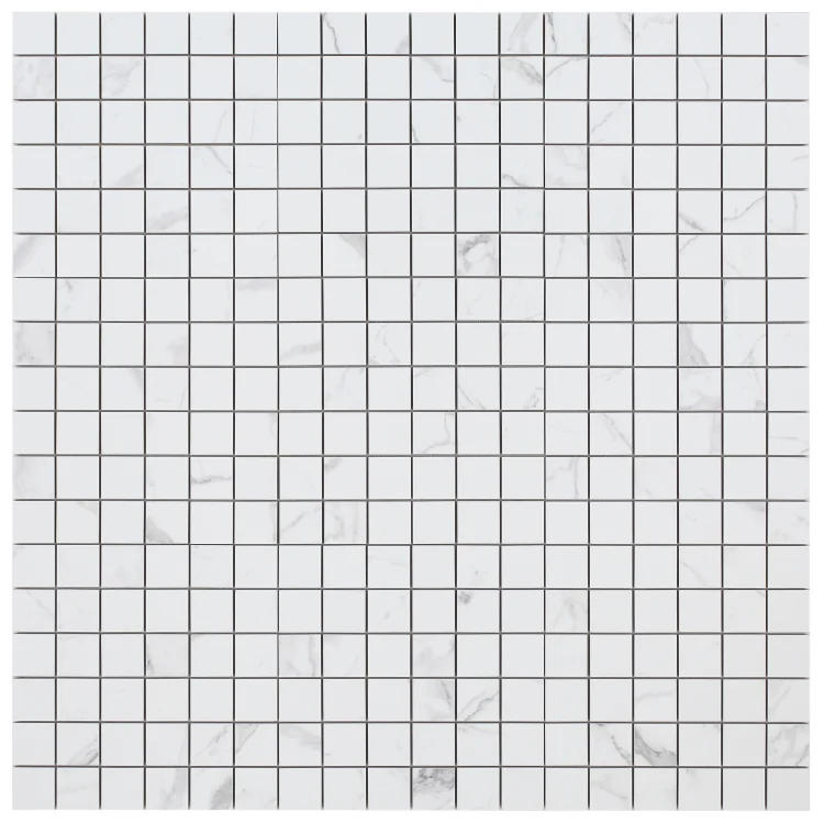 Carrara Premium 2x2 Pre Matte Marble Look Porcelain Mosaic