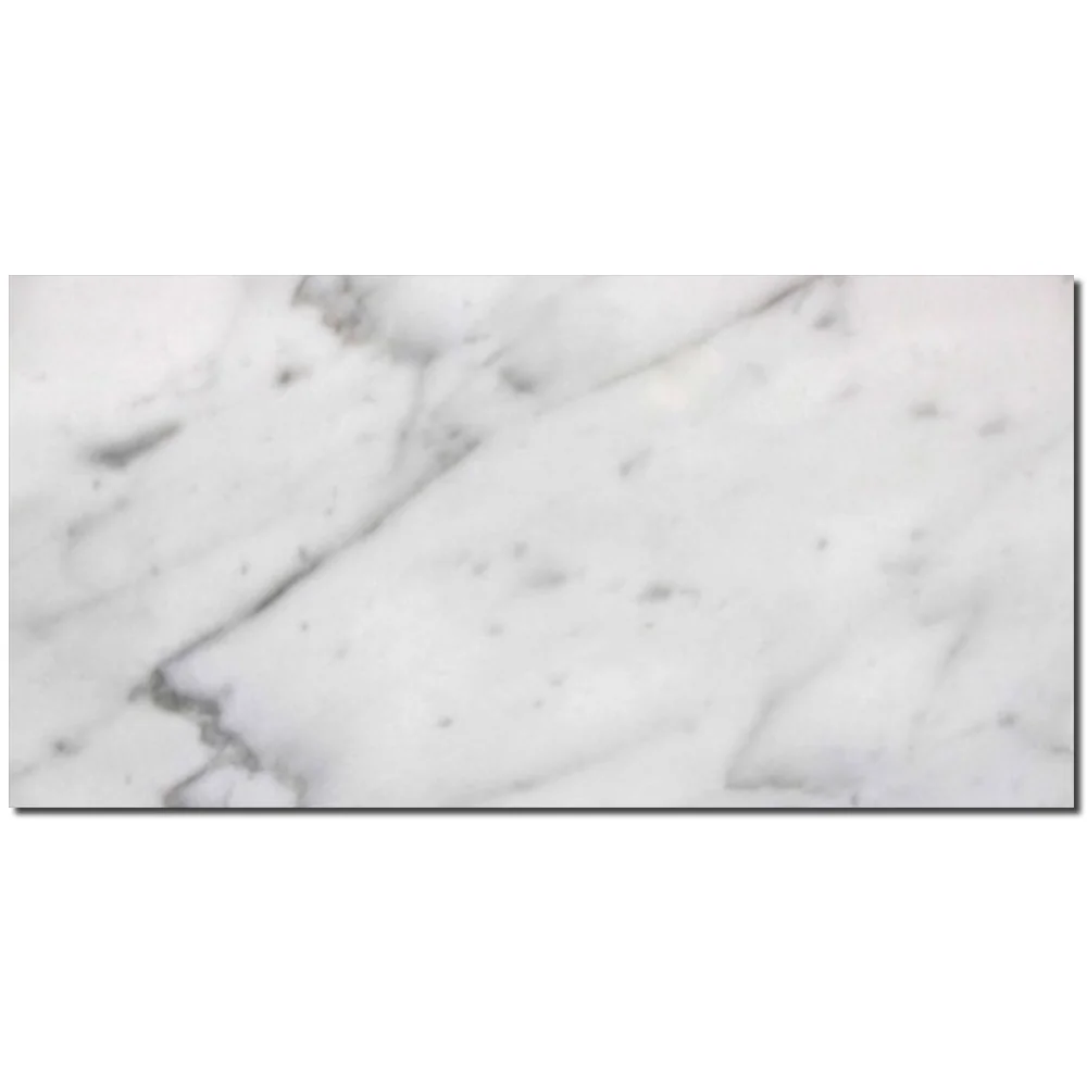 Carrara White Honed 12x24 Rectangle Marble Tile