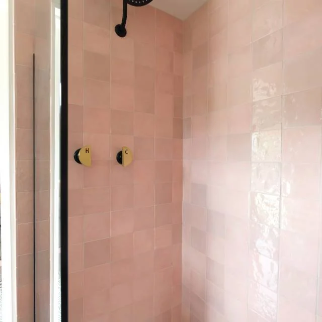 Cloe Pink 5x5 Square Ceramic Wall Tile