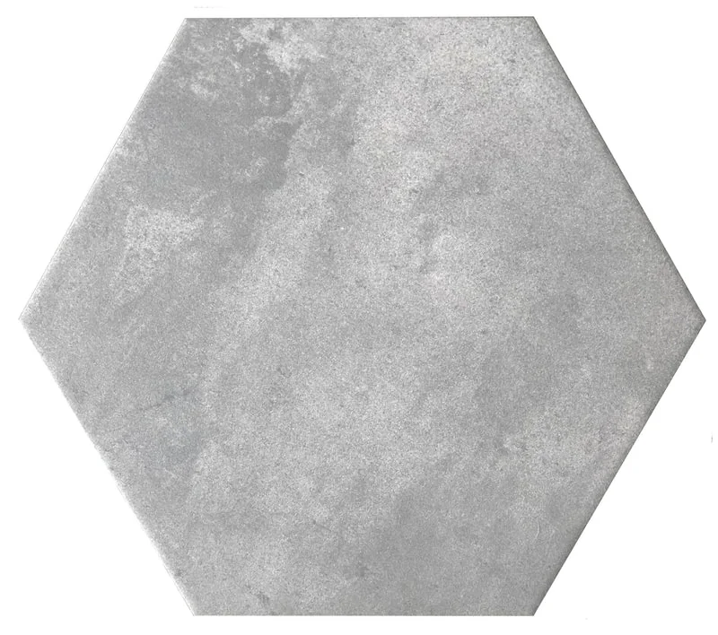 Ground Gris Grey 10x11 Hexagon Matte Porcelain Tile