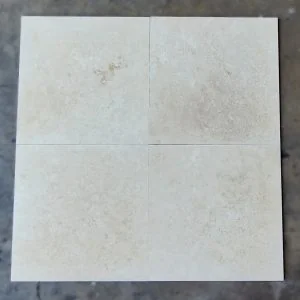 Ivory 24x24 Cross Cut Travertine Honed Filled Tile