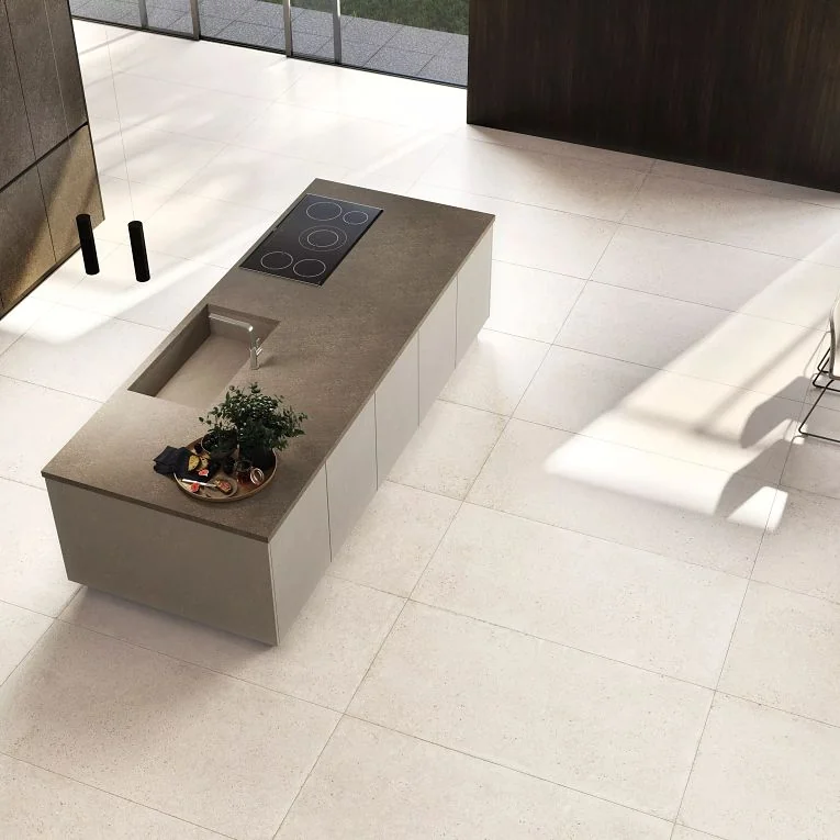 Konkrete Bianco 24x48 Matte Porcelain Tile