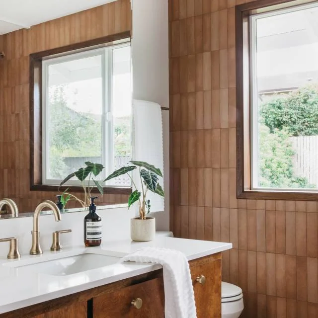 Makoto Umi Terracotta 10x2.5 Matte Ceramic Wall Tile