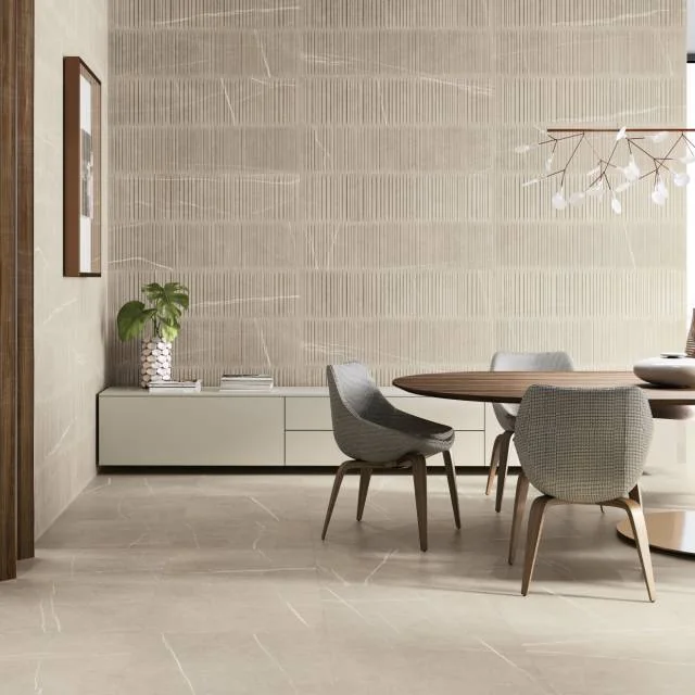 Nomade Bone 24x48 Parallelo Deco Matte Ceramic Field Tile