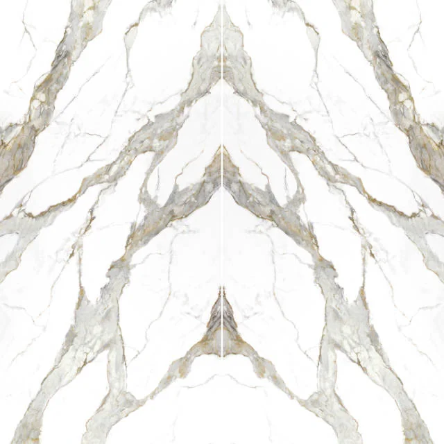 Nouvel Calacatta Currat 126x63 Bookmatch Polished 2cm Marble Slab