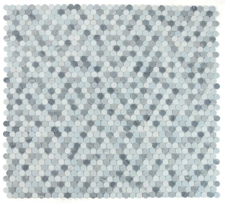 Penny Marble Deep Ocean 3/4 Mosaic