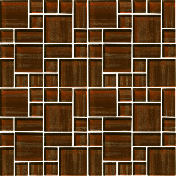 Venice Odyssey Brown 12x12 Glass Mosaic