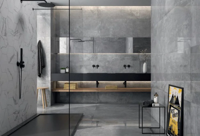 Point 48x48 Polished Porcelain Perla Tile