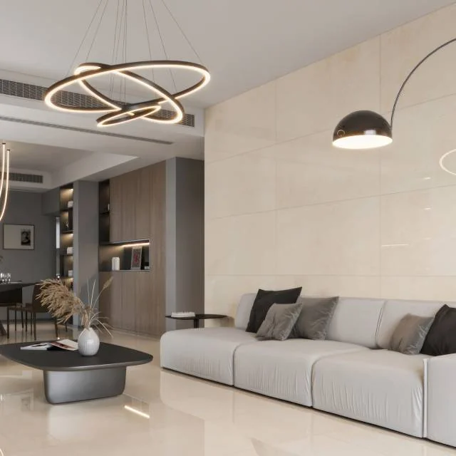 Shandar Crema Marfil Light 24x48 Polished Ceramic Tile