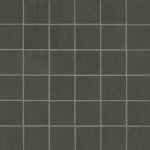 Simply Modern Black 2x2 on 12x12 Sheet Honed Ceramic Mosaic