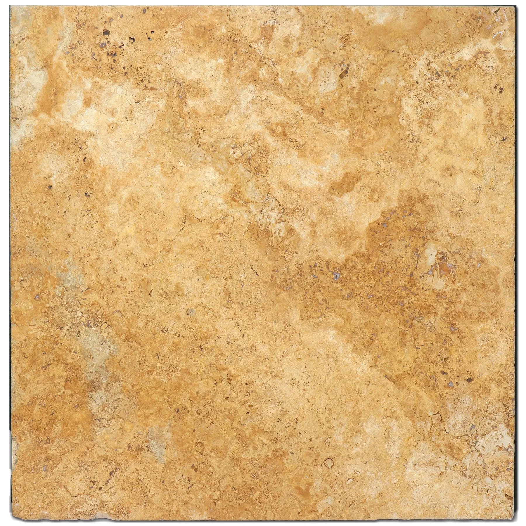 Antique Travertine Tuscany Gold 18x18 Tumbled Tile