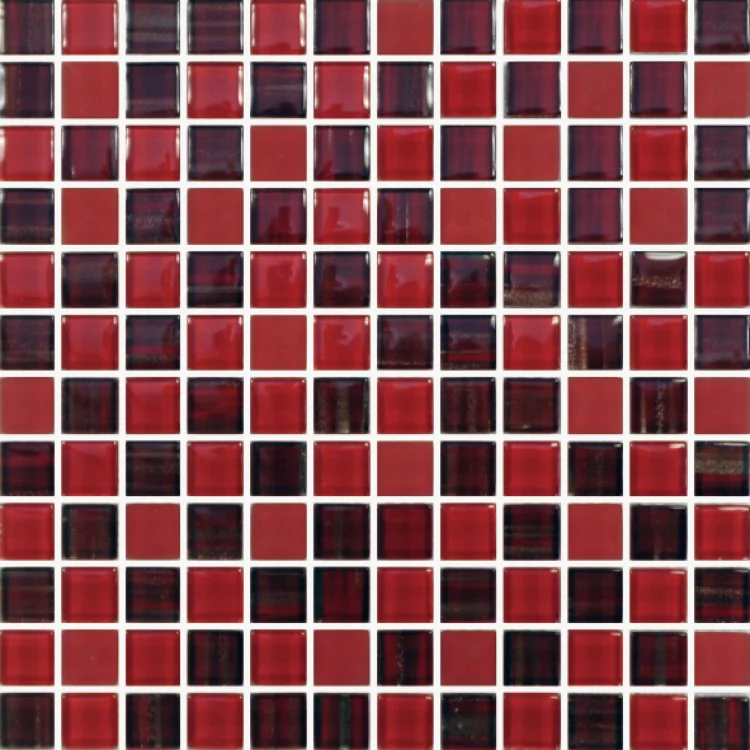 Venice Ruby 1x2 Glass Mosaic