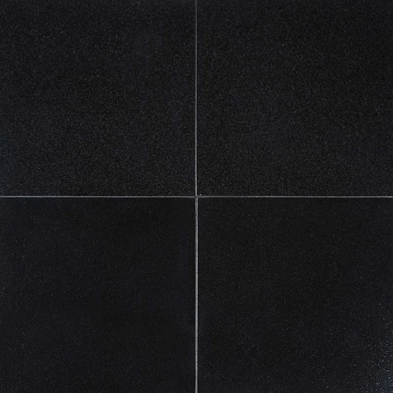 Absolute India Black 12x12 Polished Granite Tile