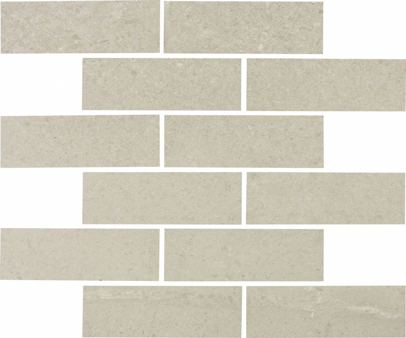Adrock Latte 2x6 Interlocking (12x14 Sheet) Porcelain Mosaic Tile