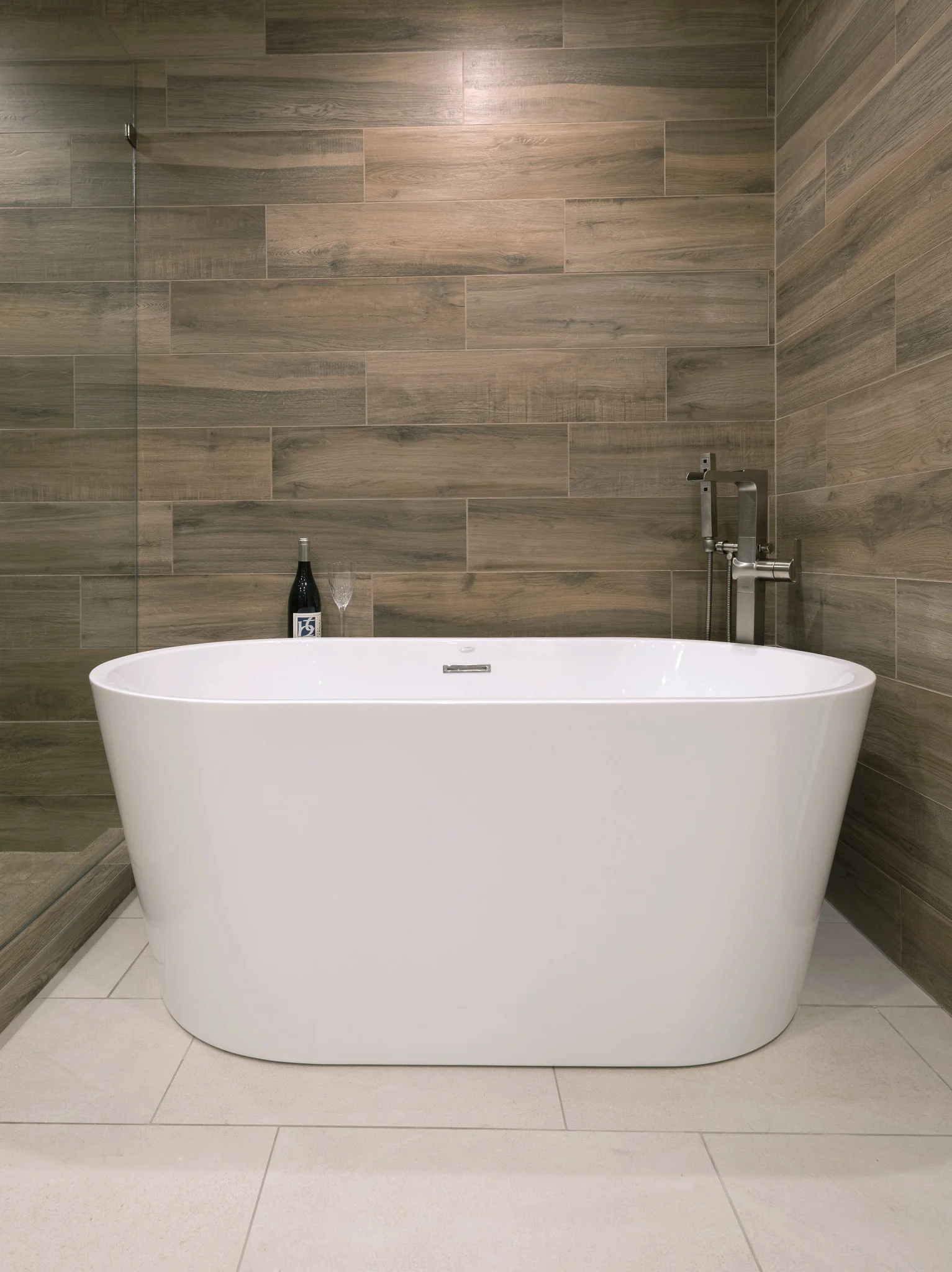 Aequa Tur 2-1/2 Inch Hexagon Wood Look Porcelain Mosaic