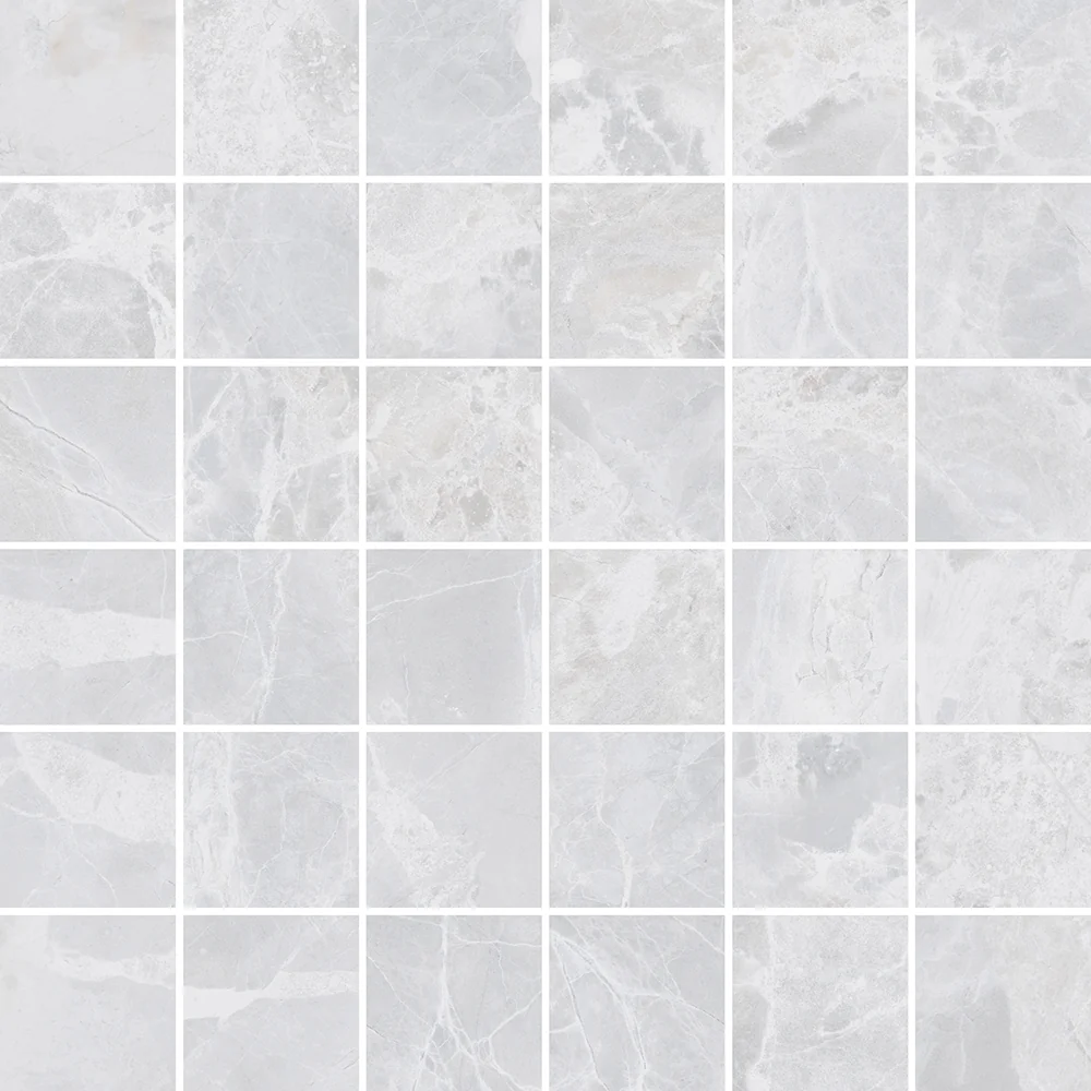 Alpha Bianco 2x2 Matte Porcelain Mosaic Tile