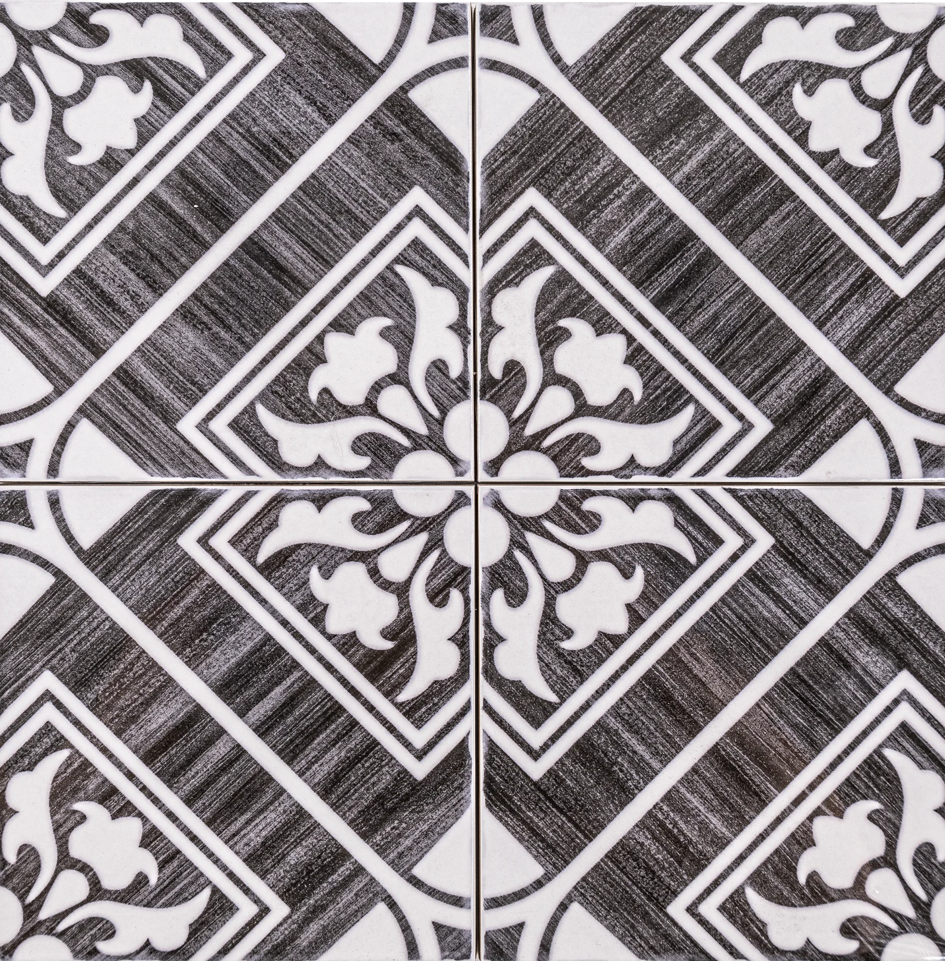 Andratx Telmo Charcoal 6x6 Glossy Ceramic Tile