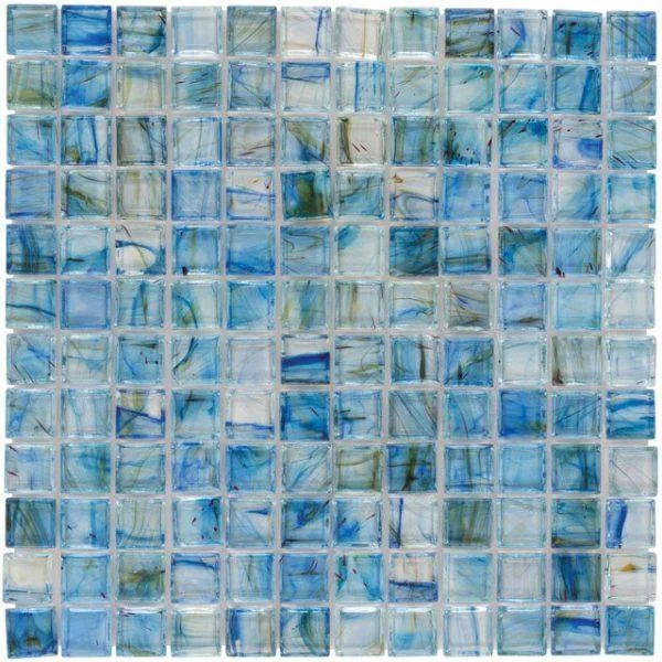 Aries Lake 1x1 Glass Mosaic Tile