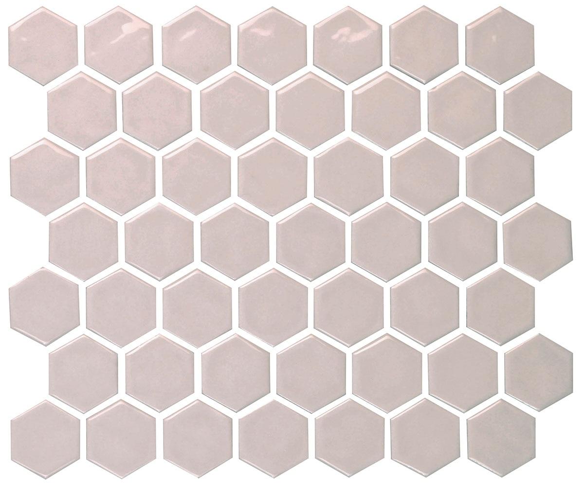 Artezen Nordic Sand 1.5x1.5 Hexagon Glossy Ceramic Mosaic Tile
