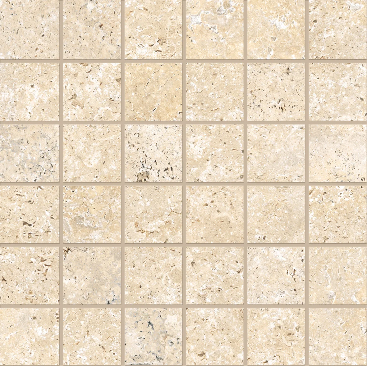 Astrum Cross Cut Ivory 2x2 Matte Porcelain Mosaic