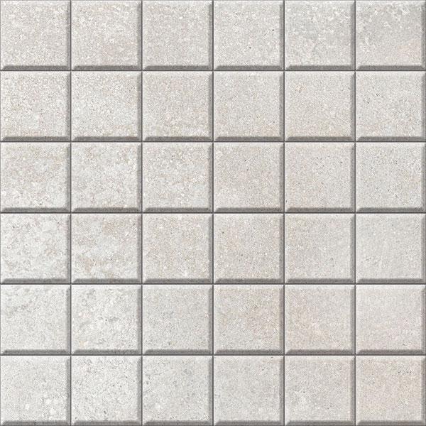 Brooklyn Cemento Argent 2x2 Honed Porcelain Cement Look Mosaic