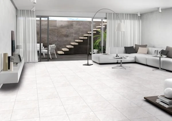 Cathedral White 17x17 Matte Ceramic Tile