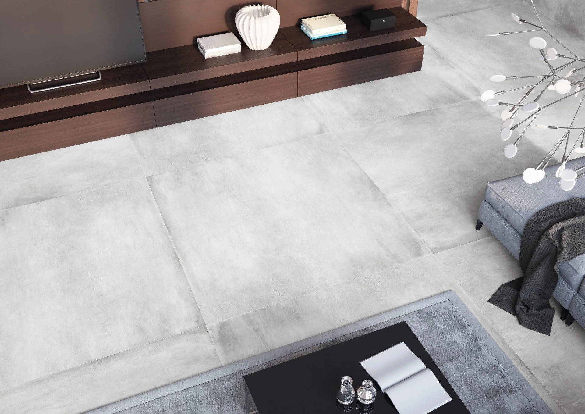 Concrete Grey 48x48 Matte Porcelain Tile