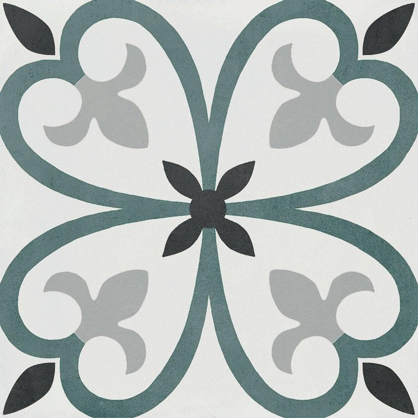 D Segni Colors Clover Deco 8x8 Matte Porcelain Concrete Look Tile