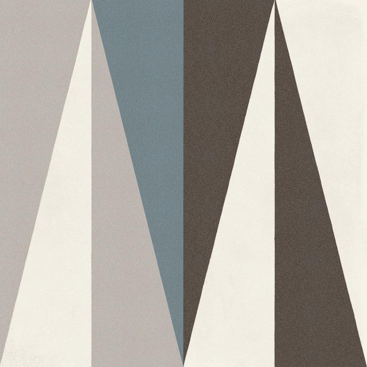 D Segni Peak Denim Blend 8x8 Matte Porcelain Concrete Look Tile