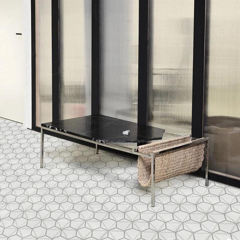 Geometro 2.0 Metro Uptown 16x9 Hexagon Matte Ceramic / Porcelain Mesh Mosaic