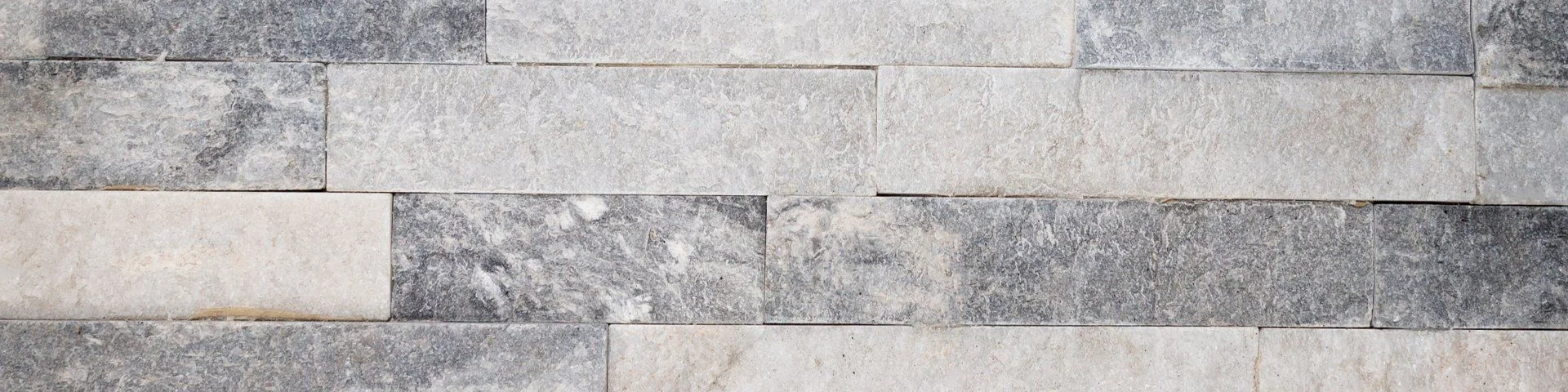 Splitface Stackstone Panels Alaska Grey 6x24 Natural Quartzite Ledger Stone