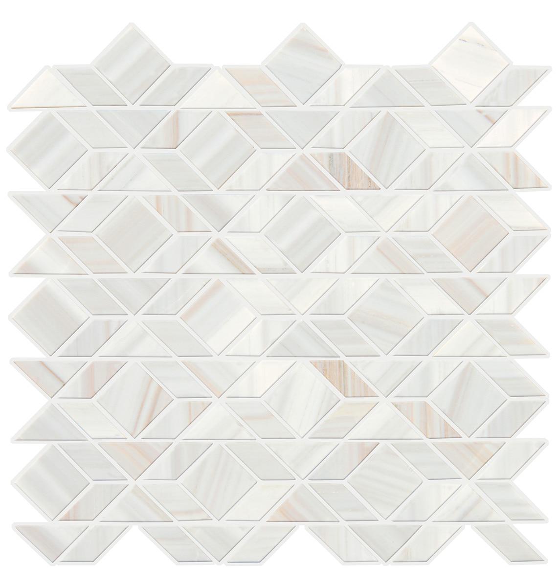 Pietra Divina Calacatta Dolomiti Framework Honed Marble Mosaic Tile