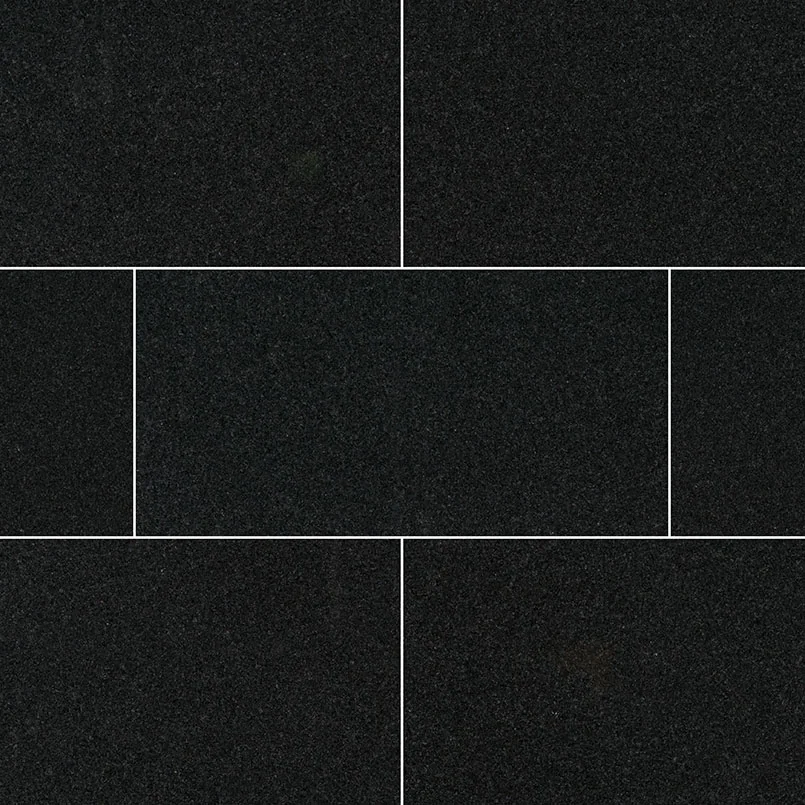 Premium Black 12x24 Polished Granite Tile