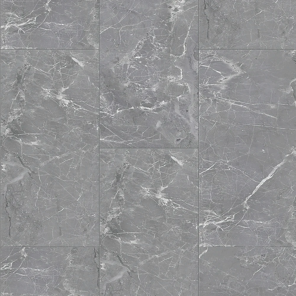 Prime Specimens Palace Gray 12x24 2.5mm Modern Marble Look Glue Down LVT Flooring