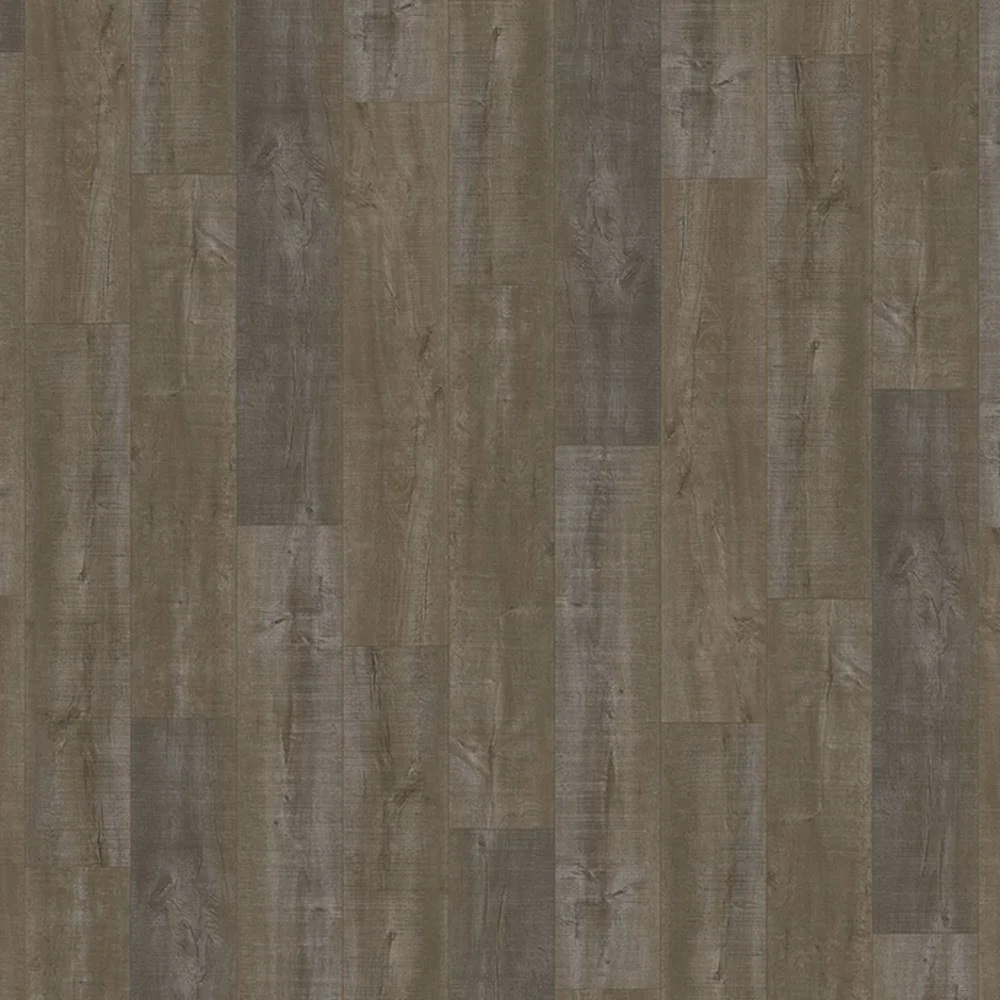 Project Plus Brown Sawn 7x48 2.0mm 12mil Glue Down LVT Flooring